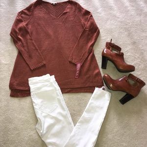 NWT Terra cotta colored sweater